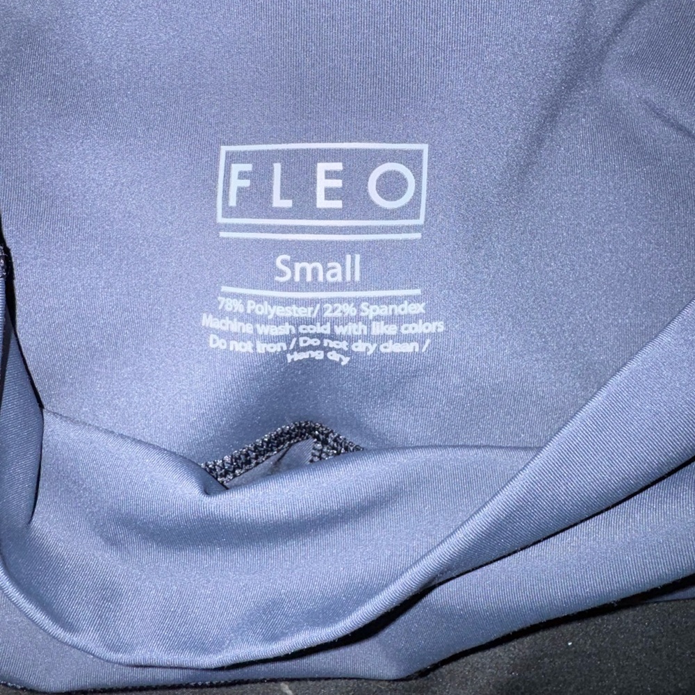 Fleo Small Activewear leggings- Steel Blue